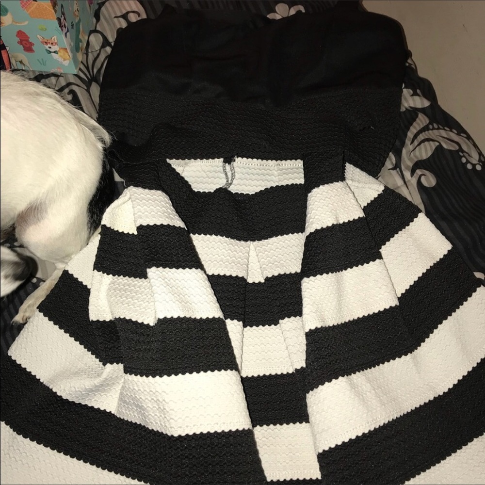 Black and white dress